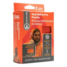 SOL Heat Reflective Poncho: 56 in. x 1-0.056 yds. (Orange)