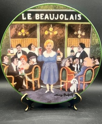 Le Beaujolais France Guy Buffet Les Cafes Collection 8.25'' Japan Salad Plate VGC