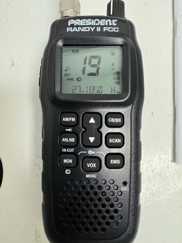 President Randy II FCC Approved AM/FM Handheld CB Radio *USED* | eBay