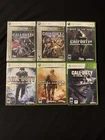 Lot Of 6 Xbox 360 Call Of Duty Games (2, 3, 4 MW, World At War, MW2, Ghosts)