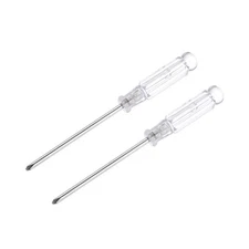 3.0mm Mini Phillips Screwdriver with Clear Handle for Small Appliances, 2 Pcs