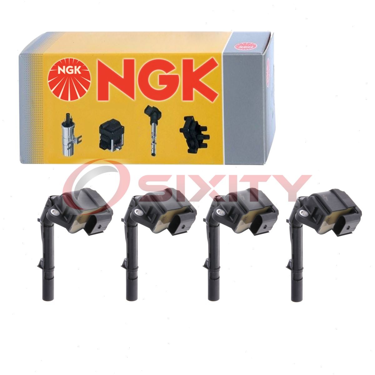 4 pc NGK Ignition Coils for 2014-2016 Mercedes-Benz CLA45 AMG 2.0L L4 Spark so