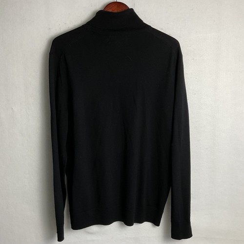 Banana Republic Damen Rollkragen Pullover italienische Merinowolle schwarz XL - Bild 3 von 8