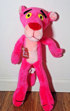 Vintage PINK PANTHER Plush Doll Large Plush 1980 Mighty Star Figure Toy