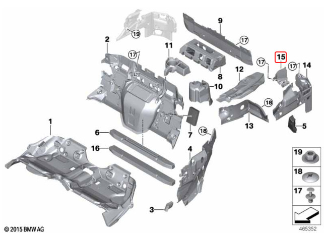Rolls-Royce Dawn 2017-2023 Rear Left Sound insulation