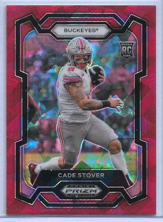 Cade Stover Panini Prizm Draft Picks #174 Red Ice