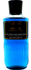 THE Men's Shop OCEAN 3-in-1 Hair, Face Body Wash 10 oz Bath Body Works NEW