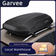 Dual-side Access Hard Shell Roof Storage Box 11.5 Cu Ft Rooftop Cargo Carrier W