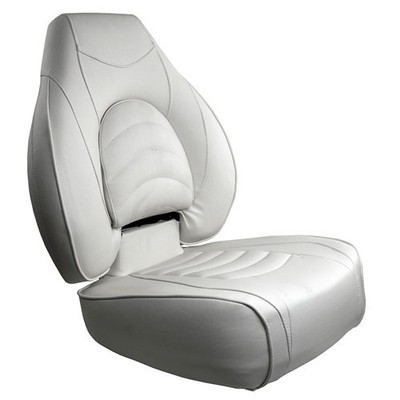 Springfield Marine Fish Pro High Back Folding Seat - White 1041606-1