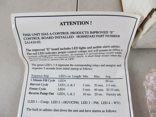 Control Board Replacement for Hoshizaki Ice Machine: 2A1410-02 HOS-001AS-99 - Picture 8 of 11