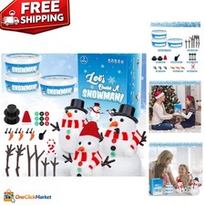 Creative Indoor Christmas Snowman Kit - DIY Fun with High-Quality Foam Clay