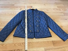 Tommy Hilfiger Women's Quilted Jacket Zippered. Buttons. Medium