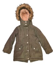 Abercrombie Kids Parka Puffer Faux Fur Trim Removable Hood Sz 5/6