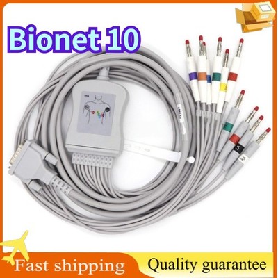 Bionet 10Lead ECG/EKG Patient Cable Fit for Cardio Care2000 / CardioTouch