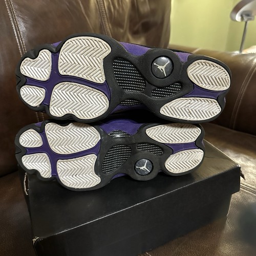 Nike Air Jordan Retro 13 Court Purple Size 5Y Sneakers Playoff Shoes - Picture 7 of 8