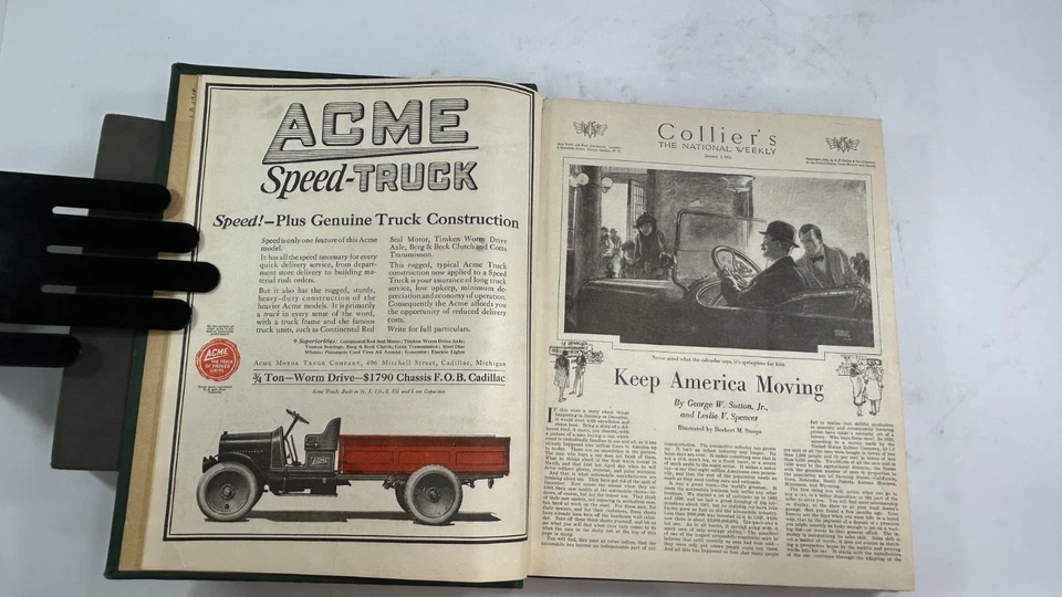 Bound Magazine: Collier's Weekly: January to June 1921 - Image 3 of 4