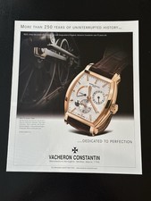 Orologio svizzero Vacheron Constantin Malte Dual Time stampa pubblicità orologeria