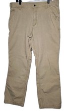 Carhartt Men's Relaxed Fit Workwear Pants Beige Cotton 38x32