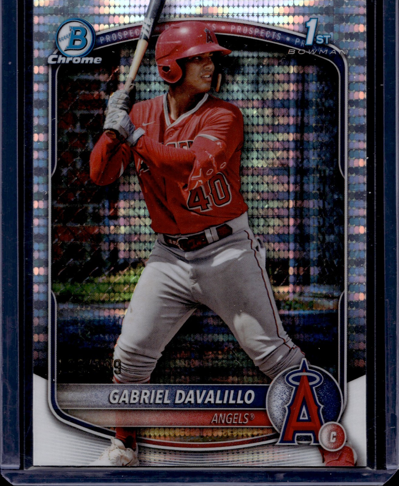 2025 Bowman Chrome Prospects Pulsar Refractors #BCP178 Gabriel Davalillo 126/399