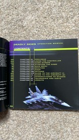 Deadly Skies Dreamcast Manual ONLY Official Instruction Booklet