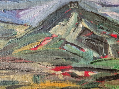 Rolf-Dietrich Ratzmann (1944–1992) Ölgemälde Expressionistische Landschaft - Bild 4 von 13