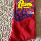 David Bowie Women's Crew Socks Red/Blue Graphic Music Novelty US 6-9.5 — photo 1