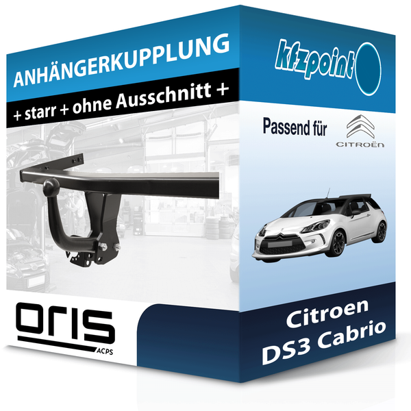 Oris AnhäNgekupplung Starr Passend für Citroen DS3 Cabrio 01.2013-Jetzt Neu-image
