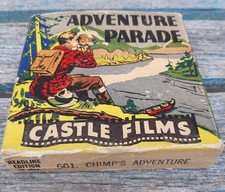 Castle Films Adventure Parade 16 mm movie, 601 Chimp's Adventure Headline Ed.