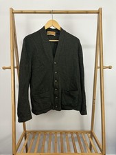 VTG 60s Jantzen Pure Virgin Wool Cardigan Sweater Size 42 Forest Green