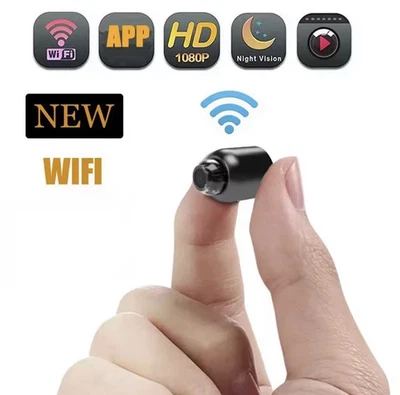 Telecamera Spia WiFi Microcamera Infrarossi Mini Spycam Micro Camera Notturna - Immagine 1 di 4