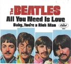 BEATLES, THE (All You Need Is Love)  Capitol 5964 = MINT VINTAGE PS & RECORD
