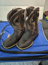 DURANGO KID'S 8" WESTERN, BROWN US 11 M UNISEX LIL REBEL PRO