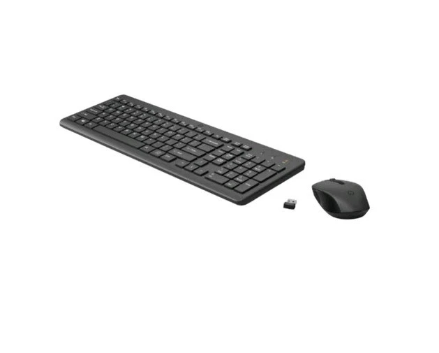 HP 330 Silent Wireless Keyboard & Mouse Combo Ergonomic 2V9E6AA USB Typ-A Black - image 2 of 4
