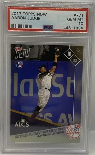 2017 Topps Now - ALCS Aaron Judge #771 /2478 (RC) PSA 10 Gem Mint Rookie Card RC