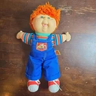 First Edition Cabbage Patch Boy Red Hair Blue Eyes Freckles Truck Overalls 1990
