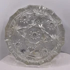Vintage Anchor Hocking Star of David Clear Glass Ashtray Starburst 8"
