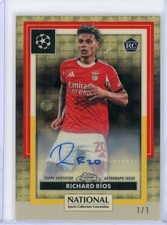 Marketplace image: 2026 Topps Chrome National Rookie Superfractor Richard Rios 1/1 Auto Benfica