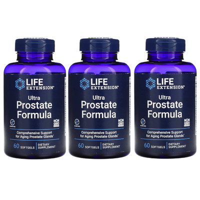 Life Extension Ultra Prostate Formula 60 sgels Each (Pack of 3)