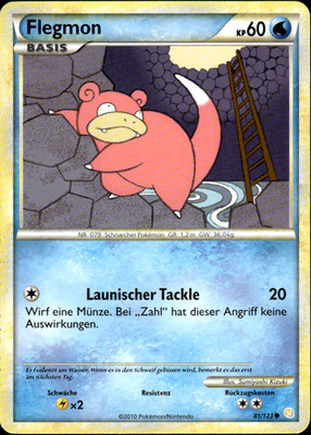 Flegmon  HeartGold SoulSilver 81 GD