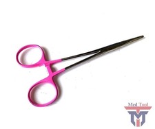 Dog Cat Pet Grooming Hemostat Hair Puller 5.5" Pink