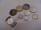 Antique United States Silver Dollar Collection Half Quarter Morgan Peace x10 Vtg