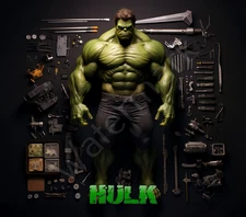 Incredible Hulk 20oz Tumbler Sublimation Wrap Download Print Ready #P5747