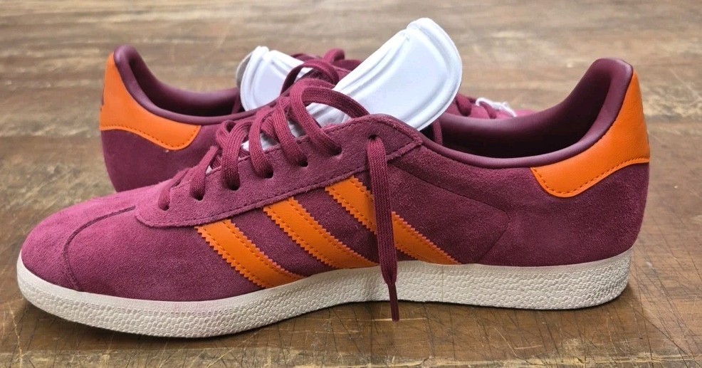 Adidas AS Roma Gazelle Legacy 8 Burgundy/Unity Orange/Cream IH2634 Men Size 10 thumbnail 8