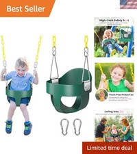 Toddler Swing, Baby Swing Outdoor  High Back Full Bucket Swing Set, 330lb Cap...