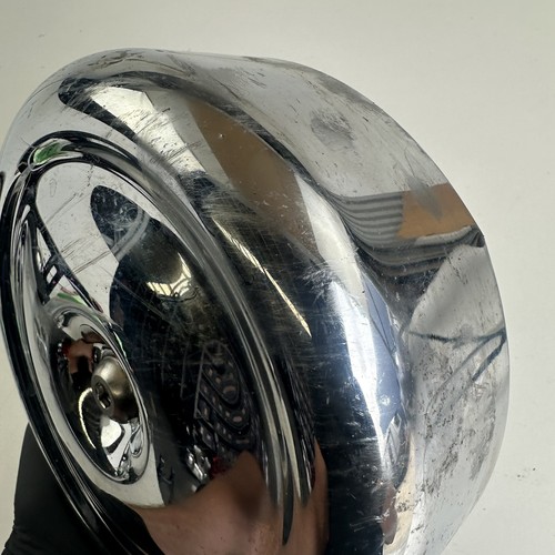 Harley Davidson DYNA SUPER GLIDE FXD 1995 Chrome air filter cover trim *damage - Picture 4 of 8
