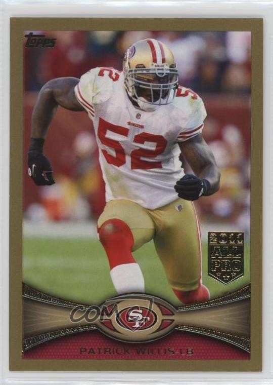 2012 Topps All-Pro Gold 1625/2012 Patrick Willis #30 HOF 3n1