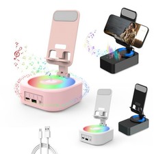 Bluetooth Speaker, Cell Phone Stand with Wireless Bluetooth Speaker HD Foldable