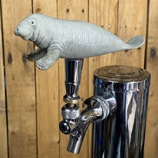 Florida Manatee Tap Handle For Beer Keg Kegerator Mini Knob Pull