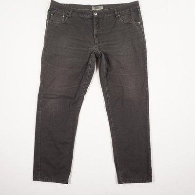 EAGLE No7 Herren Thermo Jeans Hose Gr. 29 grau 5-Pocket Mid Waist gefüttert Baum