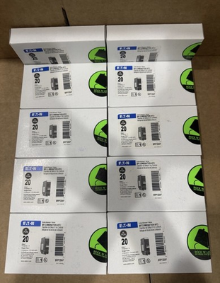 #ad 10 New Eaton BRP120AF Circuit Breaker AFCI 20A 1 Pole 120V $345.00